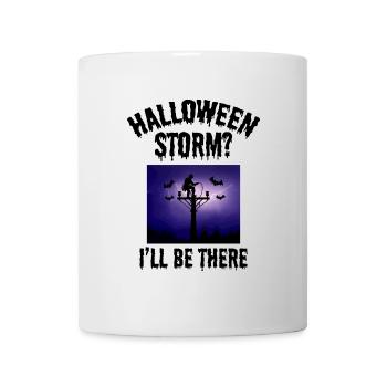 Tempête d’Halloween ? Je serai là – Lineman Halloween - Mug blanc - blanc - Devant