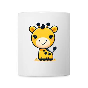 Adorable Cartoon Giraffe Kids TShirt - Mug - white - Front