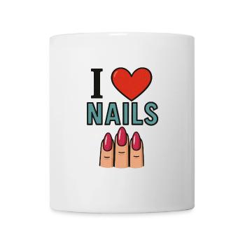 I love Nails - Tasse - Weiß - Vorne