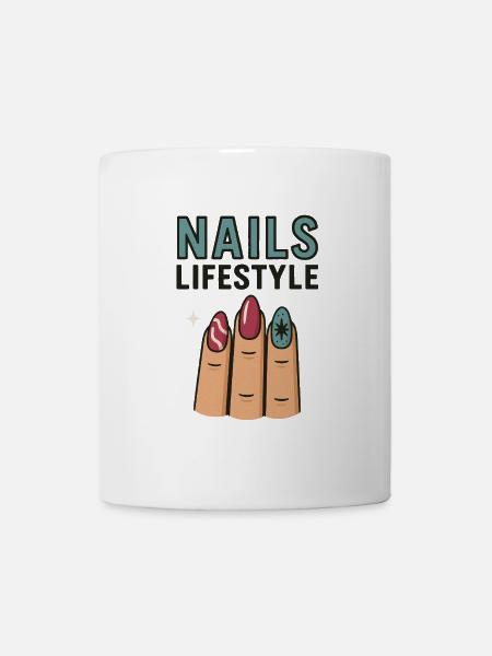 Nails Lifestyle - Tasse - Weiß