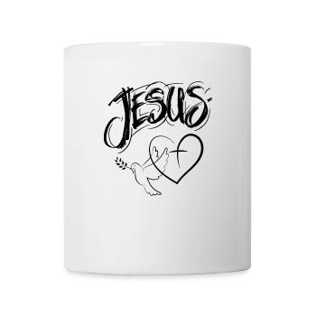 Jésus Graffitti - Mug blanc - blanc - Devant