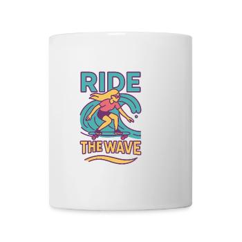 Surfen & Scrollen Thema T-Shirt - Tasse - Weiß - Vorne