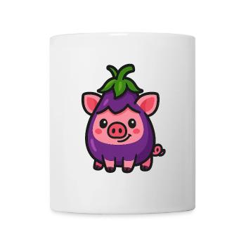 Cochon Gina - Mug blanc - blanc - Devant