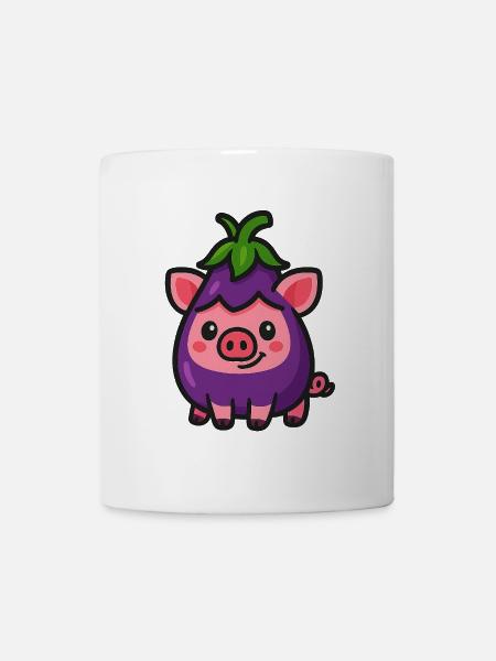 Schwein-Gina - Tasse - Weiß
