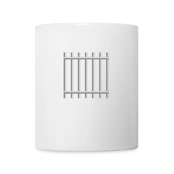 Clé de prison - Mug blanc - blanc - Devant