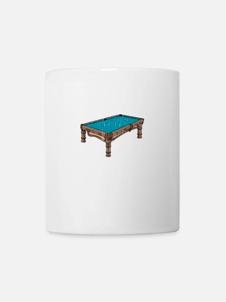 Billard Billardkugeln - Tasse - Weiß
