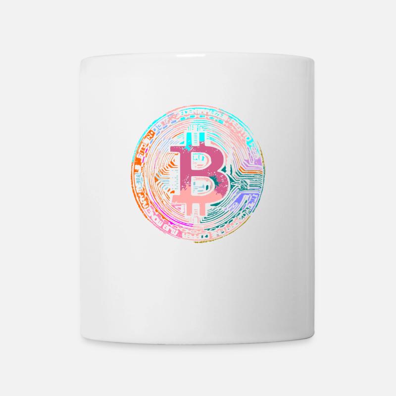 BITCOIN,crypto - Tasse - Weiß