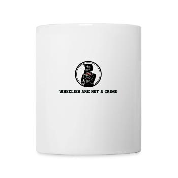 Les wheelies ne sont pas un crime - Mug blanc - blanc - Devant