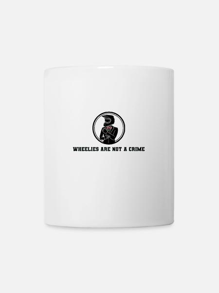 Les wheelies ne sont pas un crime - Mug blanc - blanc