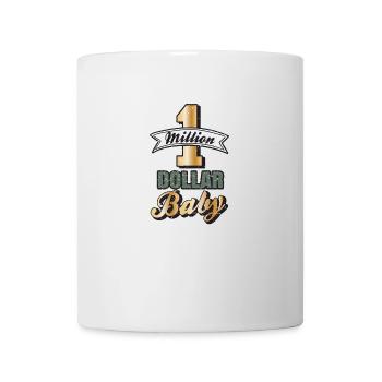 1 million de dollars bébé argent comptant argent idée cadeau d'or - Mug blanc - blanc - Devant