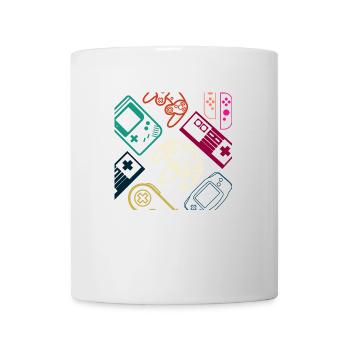 Videospiel-Controller in Neonfarben Maske - Tasse - Weiß - Vorne