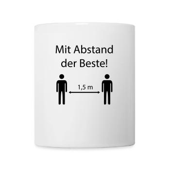 Mit Abstand der Beste - Tasse - Weiß - Vorne