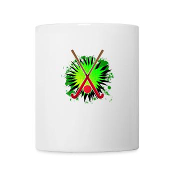 Feldhockeyschläger und Spritzen - Tasse - Weiß - Vorne