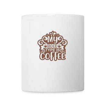 My Blood Type Is Coffee Sticker - Mug - white - Front