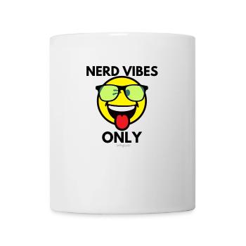 NERD VIBES ONLY - Tasse - Weiß - Vorne