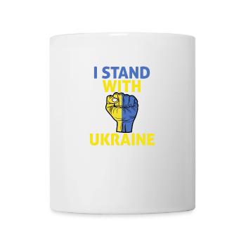 Ich stehe zur Ukraine Ich unterstütze die Ukraine - Tasse - Weiß - Vorne