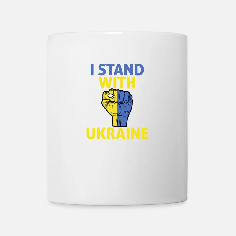 I Stand With Ukraine i support Ukraine - Mug - white