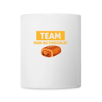 Team Pain Au Chocolat / non Chocolatine - Mug blanc - blanc - Devant