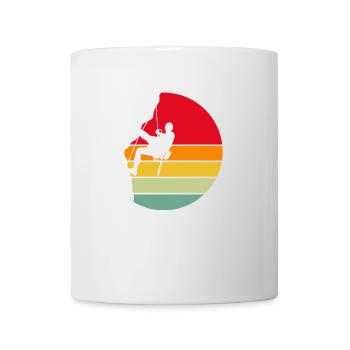 climber gift climbing block mountaineering mountain - Mug - white - Front