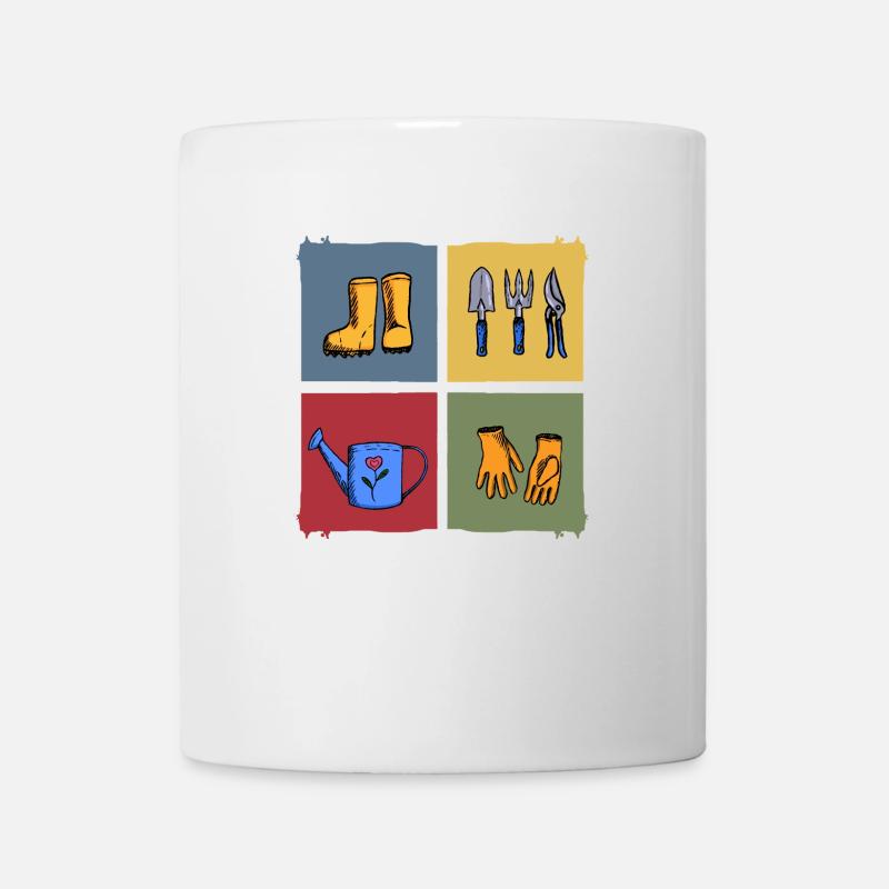 garten kleingarten erntezeit gartenarbeit - Tasse - Weiß