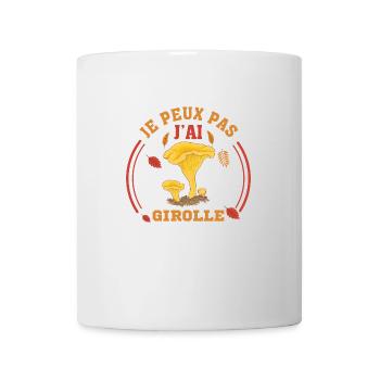 Je Peux Pas J'ai girolle Drôles Champignon girolle - Mug blanc - blanc - Devant