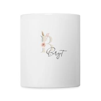 Birgit! Name Boho - Tasse - Weiß - Vorne