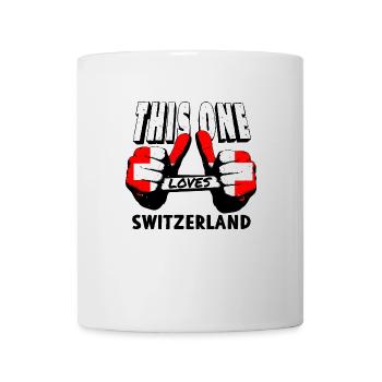 Suisse Flag Croix Vintage Occasion Look Suisse - Mug blanc - blanc - Devant