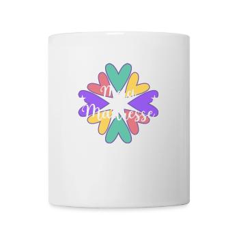 MAÎTRESSE. MAITRE. MERCI. MERCI MAÎTRESSE. ECOLE - Mug blanc - blanc - Devant