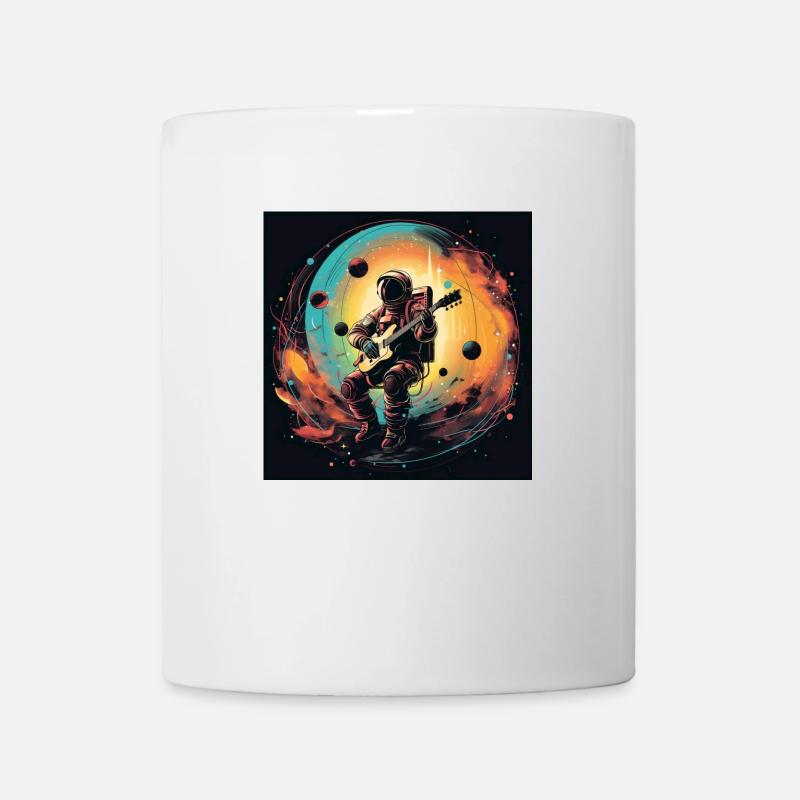 Music from space 1 - Black background - Mug blanc - blanc