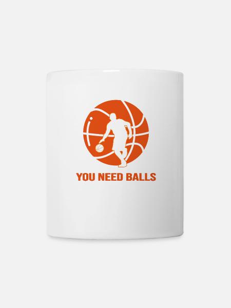 basketballspieler slamdunk basketball rebound - Tasse - Weiß