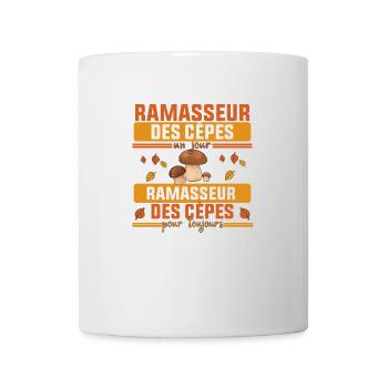 Ramasseur Des cèpes Pour Toujours - Mug blanc - blanc - Devant