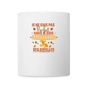 pas parfait mais je suis ramasseur des Girolles - Mug blanc - blanc - Devant