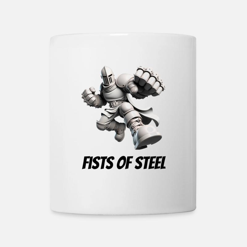 Fäuste aus Stahl - Tasse - Weiß