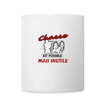 Chasse - Mug blanc - blanc - Devant
