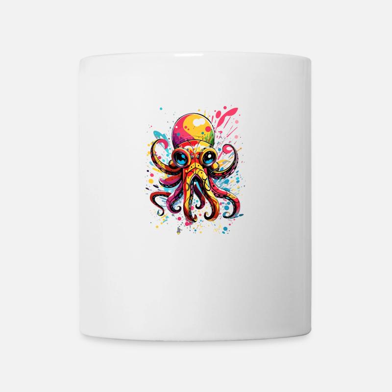 Colorful Octopus - Tasse - Weiß