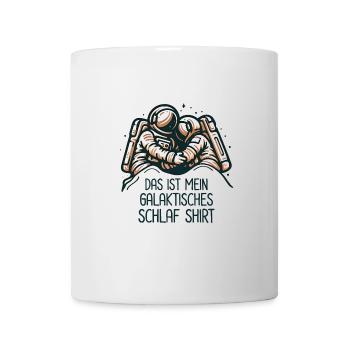 Das Ist Mein Galaktisches Schlaf Shirt - Tasse - Weiß - Vorne