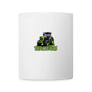 Risque de parler de tracteurs a tout Moment - Mug blanc - blanc - Devant