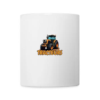 Risque de parler de tracteurs a tout Moment - Mug blanc - blanc - Devant