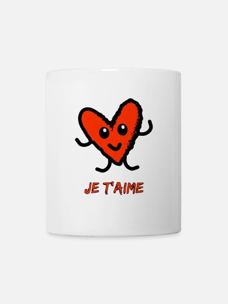 COEUR. COUPLE. JUST MARRIED. EVJF. SAINT VALENTIN. - Mug blanc - blanc