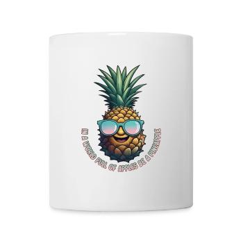 Pineapple Pineapple Cool Sunglasses Gift - Mug - white - Front