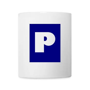 Parking pour les voitures - Mug blanc - blanc - Devant