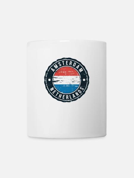 Amsterdam, Pays-Bas - Mug blanc - blanc
