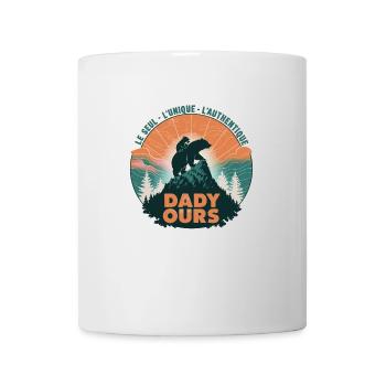 Autocollant Daddy Ours - Mug blanc - blanc - Devant