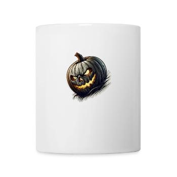 Zierkürbis schräg - Tasse - Weiß - Vorne