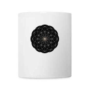 Heilige Geometrie Blume - Tasse - Weiß - Vorne