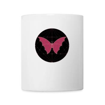 Sacred Geometry Butterfly - Mug - white - Front