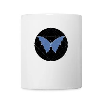 Sacred Geometry Butterfly - Mug - white - Front