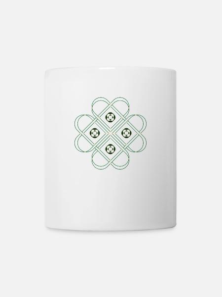 Kleeblatt - Tasse - Weiß