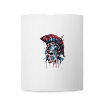 Crâne Spartiate Sparte - Mug blanc - blanc - Devant
