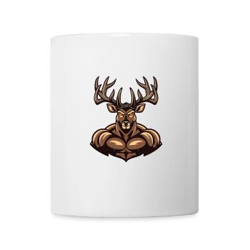 Musculation des muscles du cerf - Mug blanc - blanc - Devant